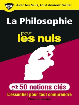 cover image of 50 notions clés sur la philosophie pour les Nuls